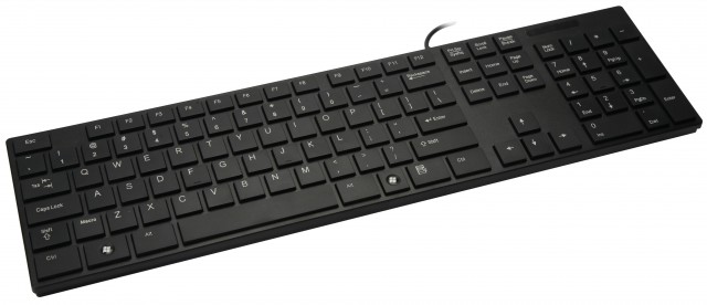 mecer black usb slim keyboard